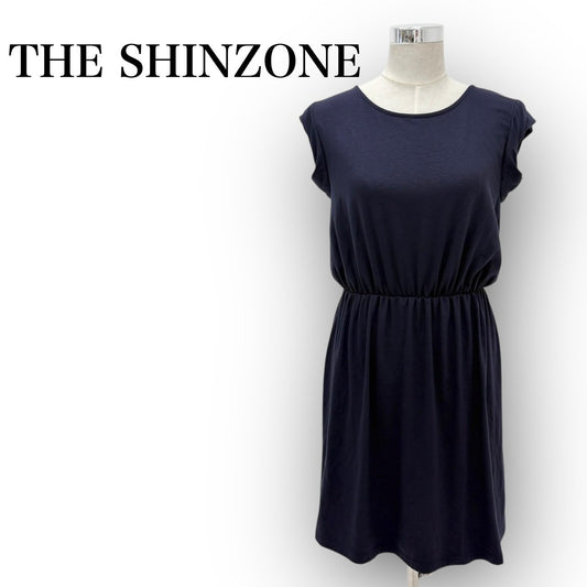 【SRC-25】THE SHINZONE ワンピース ポリエステル/レディース/ネイビー/無地