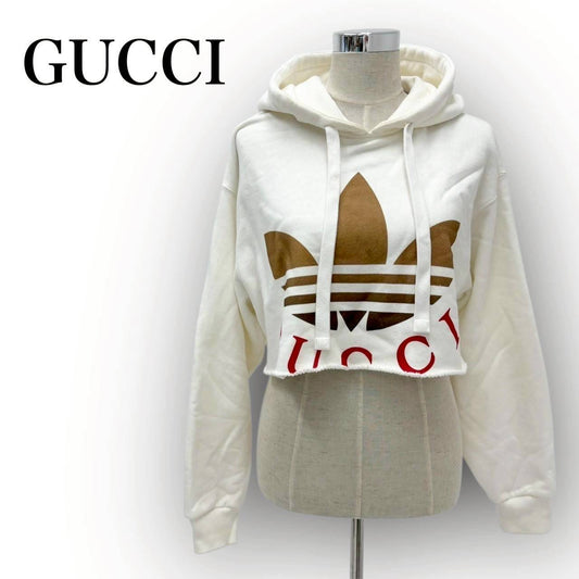 【SRC-5】GUCCI　ショート丈パーカー　adidasロゴ