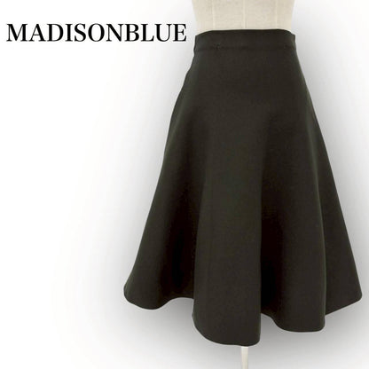 【SRC-54】MADISONBLUE スカートWフェイス ミモレ フレアスカート ロング S カーキ