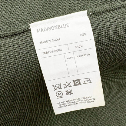 【SRC-54】MADISONBLUE スカートWフェイス ミモレ フレアスカート ロング S カーキ