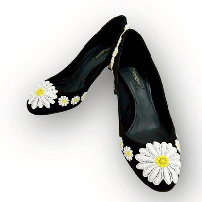 【SRC-63】DOLCE&GABBANA 花柄　パンプス　36