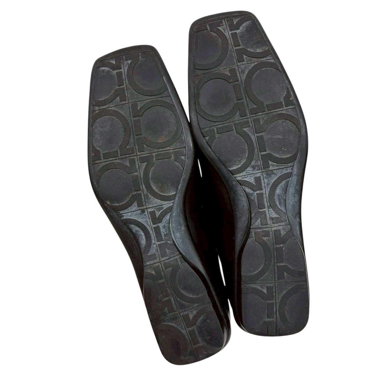 【SRC236】SalvatoreFerragamo ローファー　ブラック　6 レディース