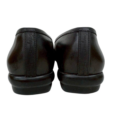 【SRC236】SalvatoreFerragamo ローファー　ブラック　6 レディース