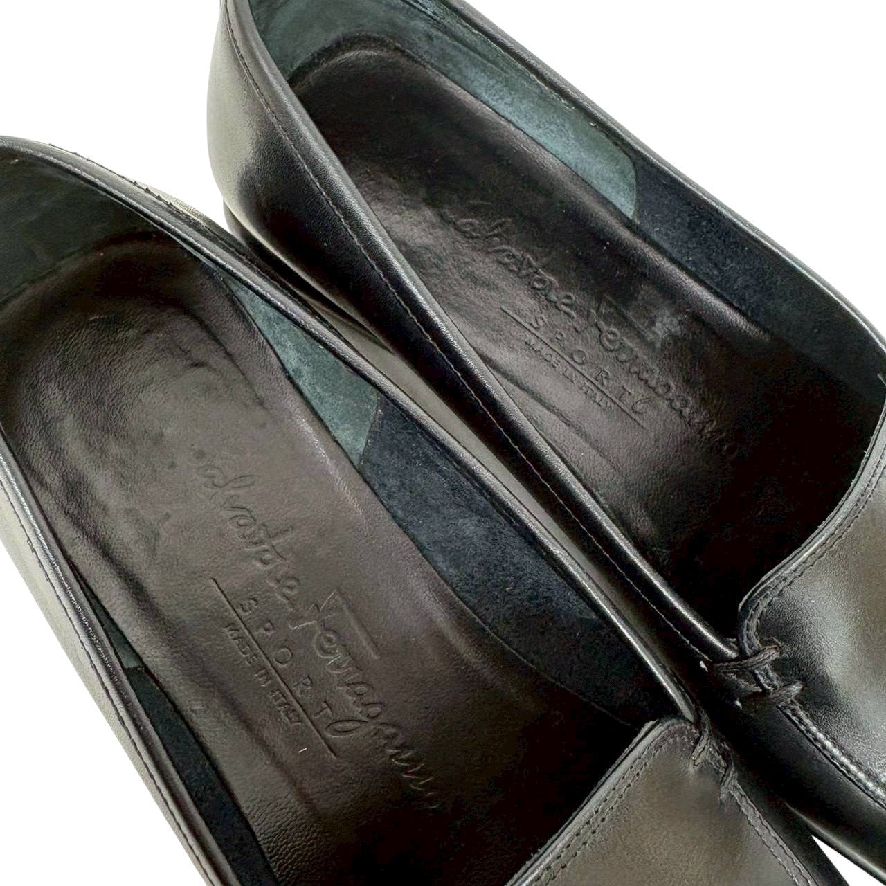 【SRC236】SalvatoreFerragamo ローファー　ブラック　6 レディース