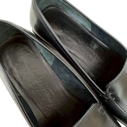 【SRC236】SalvatoreFerragamo ローファー　ブラック　6 レディース