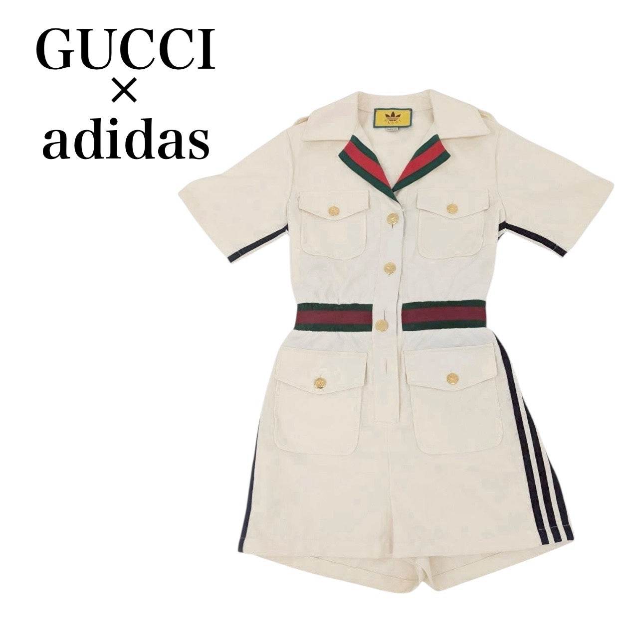 【607-6】GUCCI　オールインワン　38