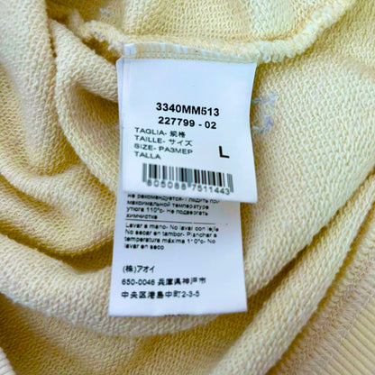 RC2601-610 MSGM トップス トレーナー イエロー L　レディース