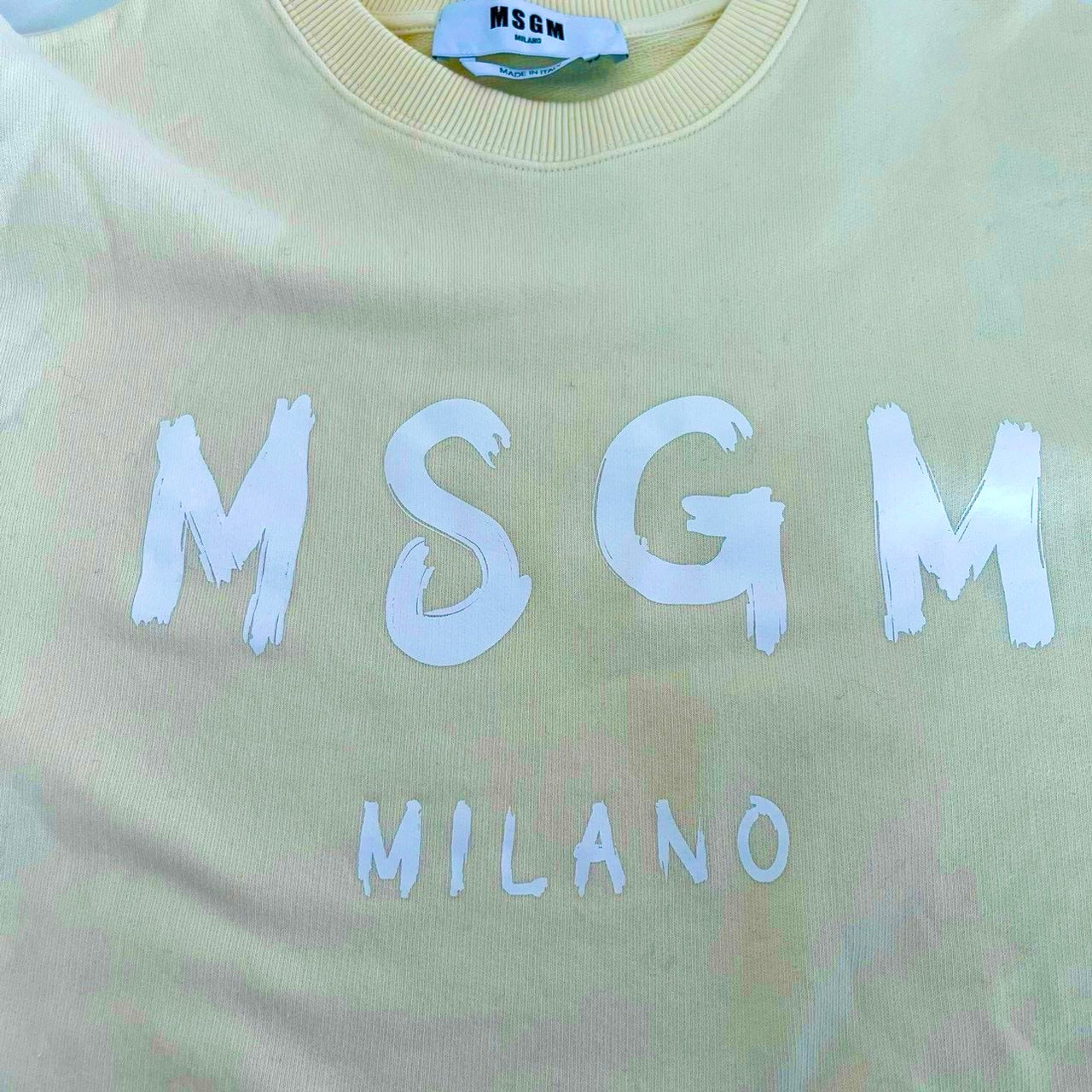 RC2601-610 MSGM トップス トレーナー イエロー L　レディース