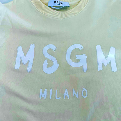 RC2601-610 MSGM トップス トレーナー イエロー L　レディース