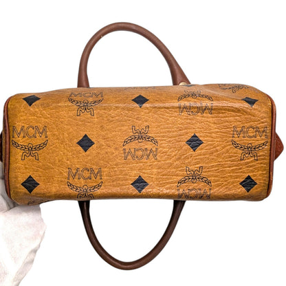 MCM ミニハンドバッグ　ミニボストンバッグ風　ブラウン