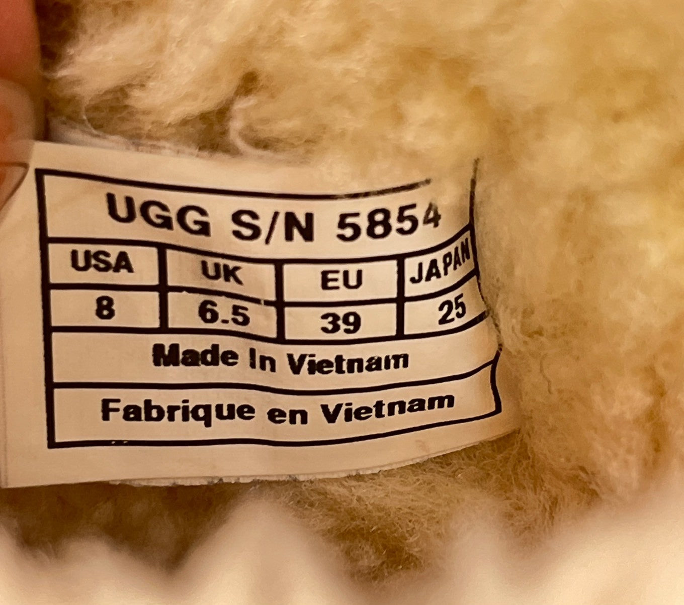 UGG　アグ　ショートブーツ　ベージュ　25
