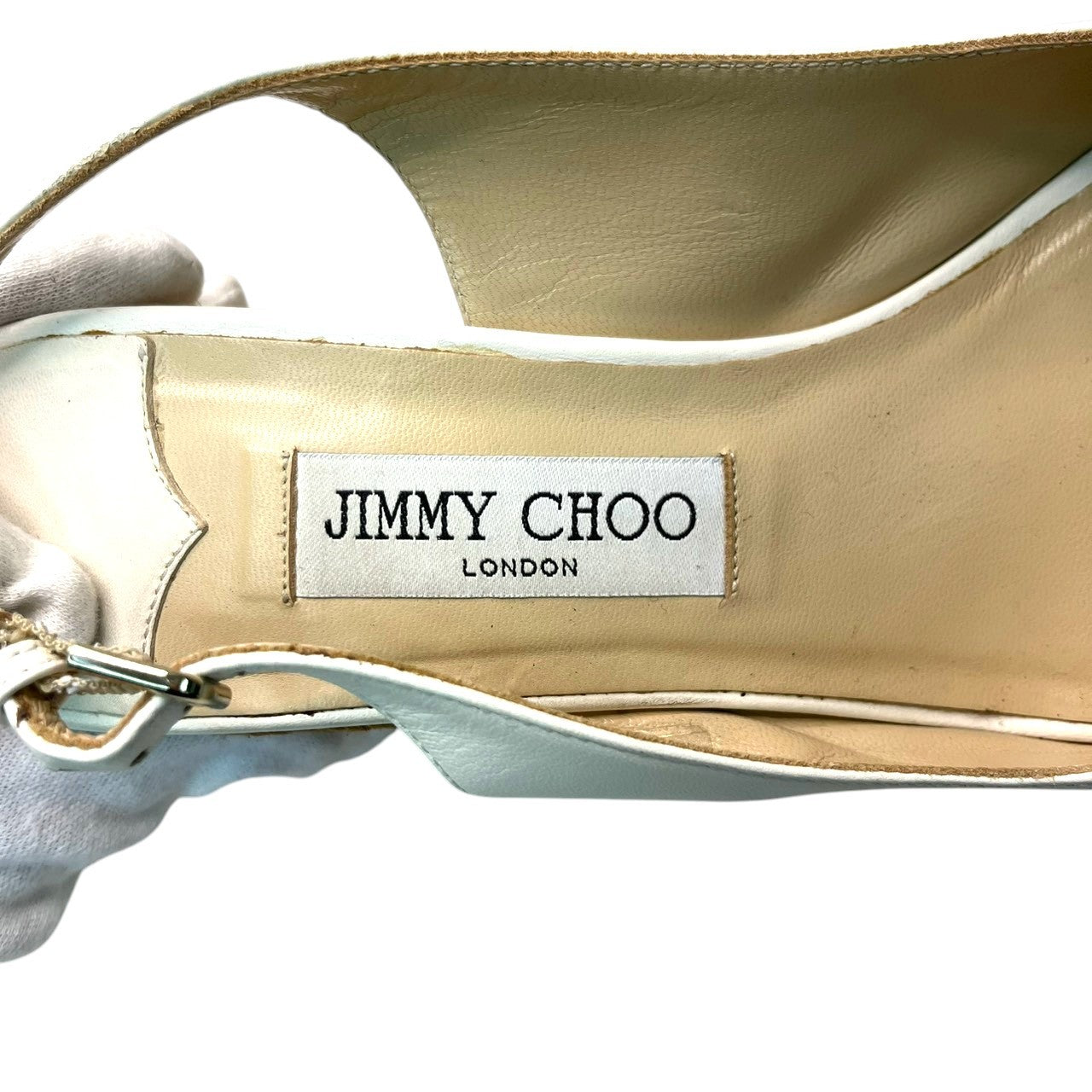 JIMMY CHOO(ジミーチュウ) サンダル ホワイト レディース　39 1/2