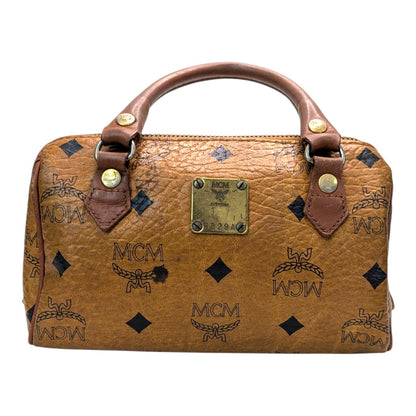 MCM ミニハンドバッグ　ミニボストンバッグ風　ブラウン