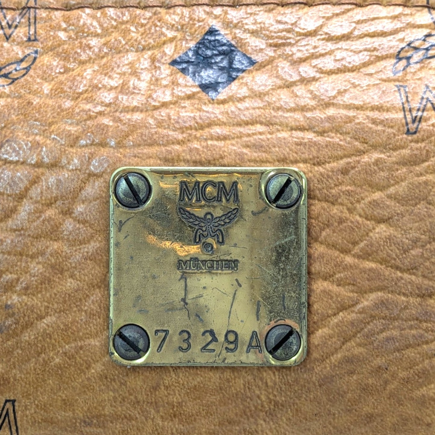 MCM ミニハンドバッグ　ミニボストンバッグ風　ブラウン