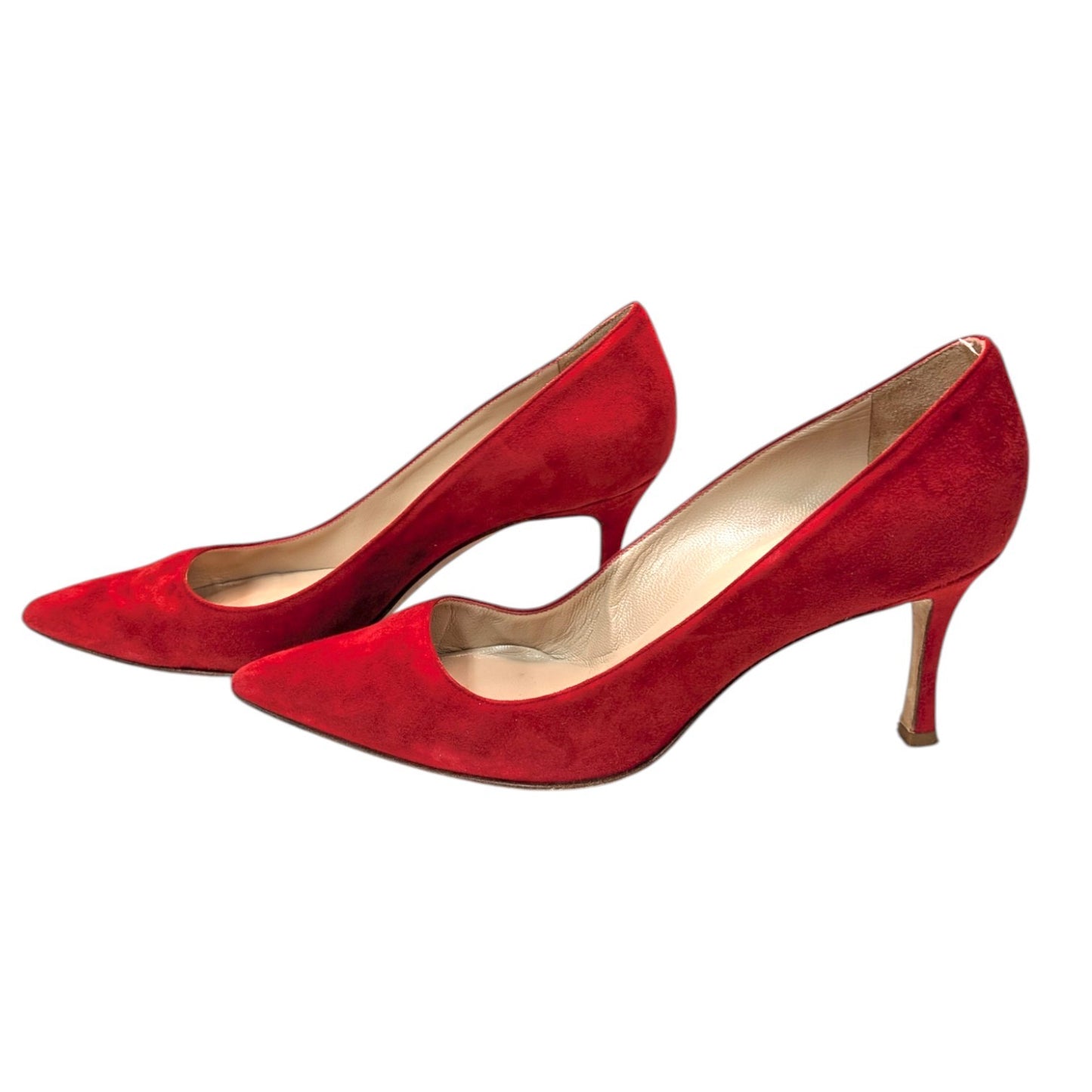 MANOLO BLANIK マノロ・ブラニク パンプス　レッド　37 1/2