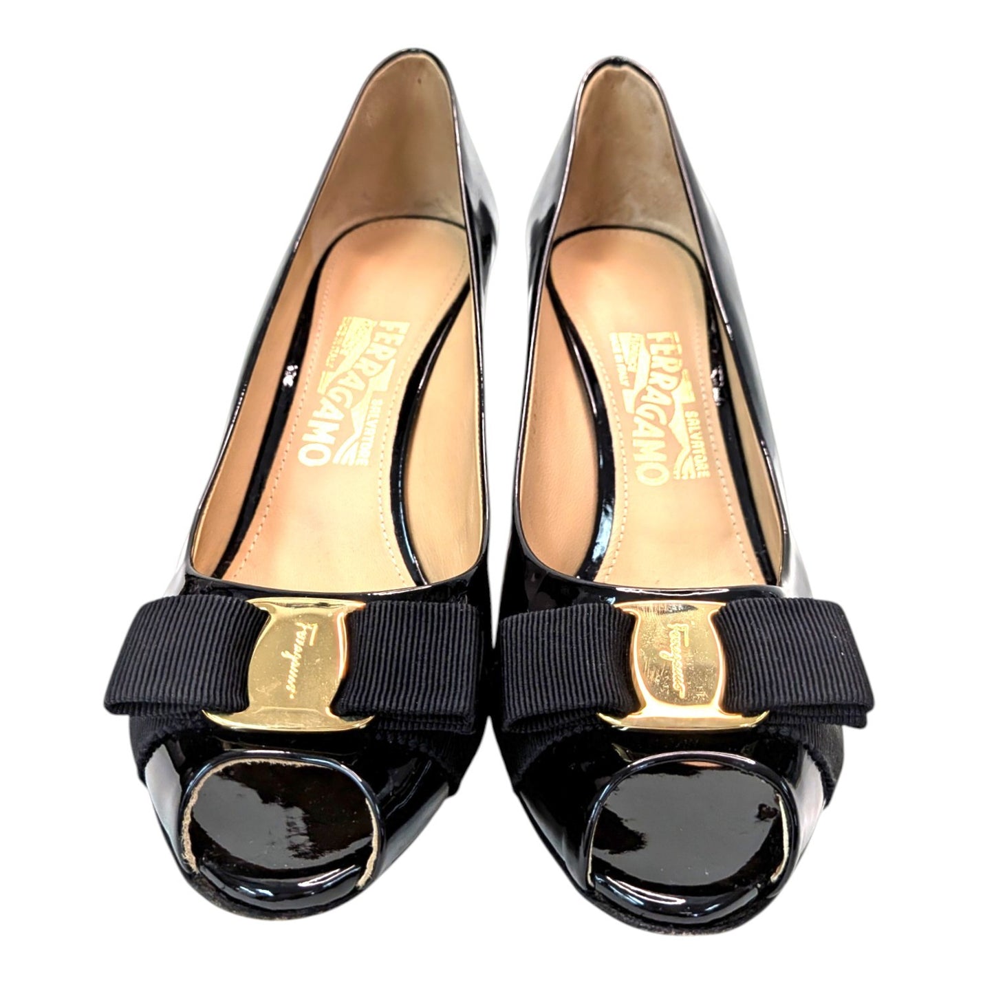 SalvatoreFerragamo　サルバトーレフェラガモ　パンプス　ブラック　9