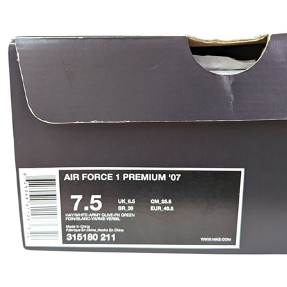 NIKE　ナイキ　スニーカー AIRFORCE1 PREMIUM'07　25.5cm
