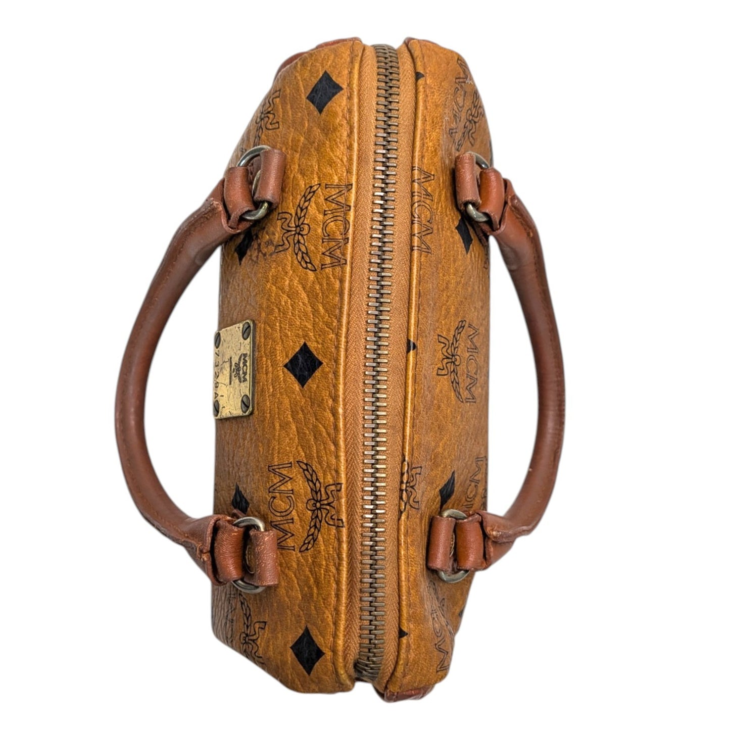 MCM ミニハンドバッグ　ミニボストンバッグ風　ブラウン
