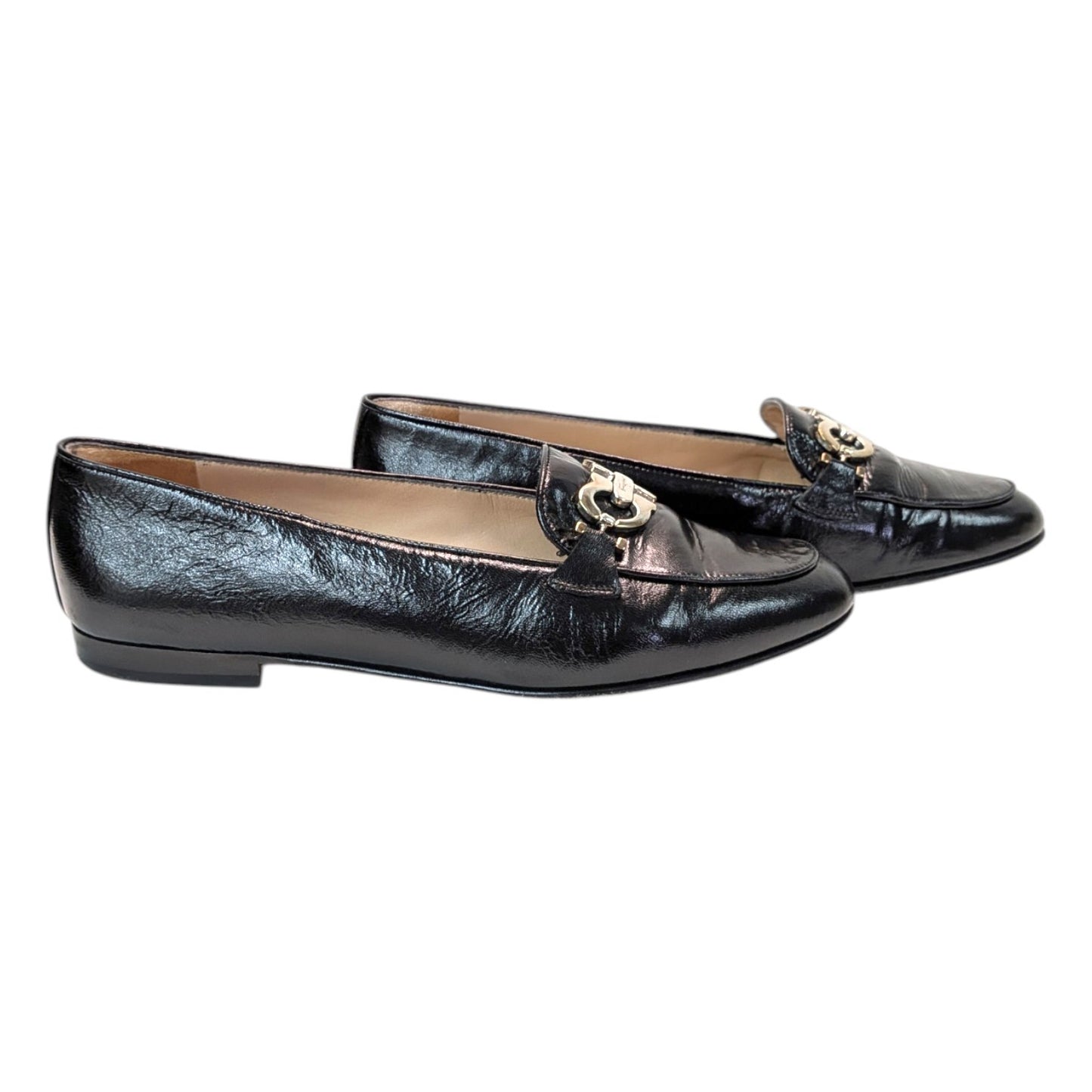 SalvatoreFerragamo　サルバトーレフェラガモ　ローファー　ガンチーニ　ブラック　6  1/2 レディース