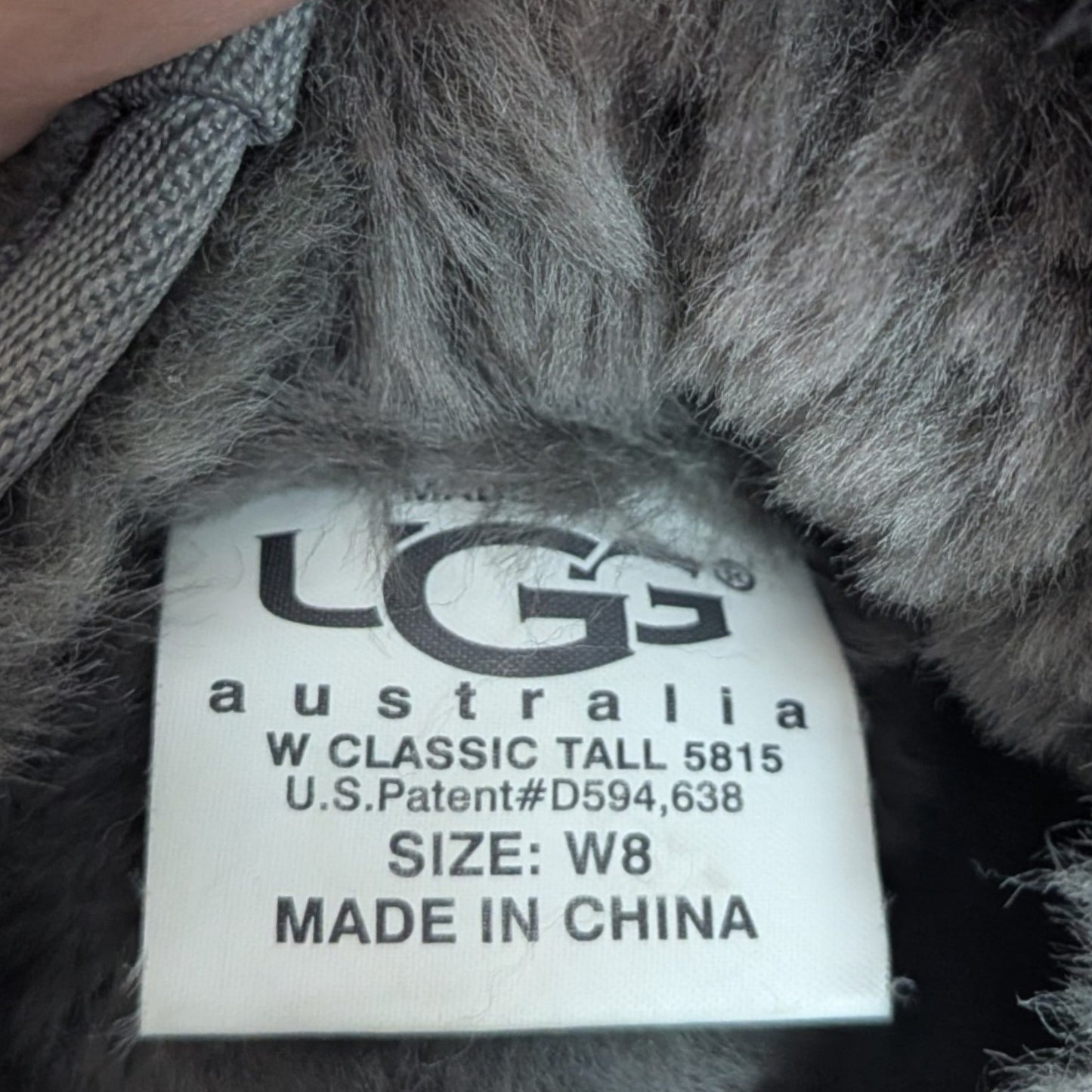 UGG アグ　ロングブーツ　グレー　W8