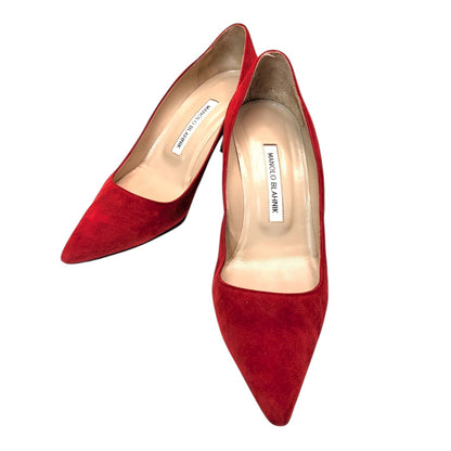 MANOLO BLANIK マノロ・ブラニク パンプス　レッド　37 1/2