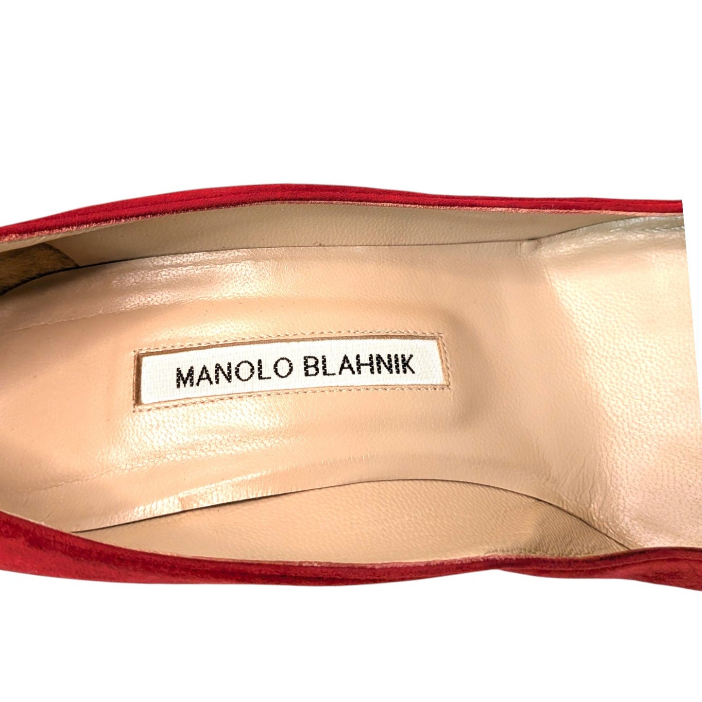 MANOLO BLANIK マノロ・ブラニク パンプス　レッド　37 1/2
