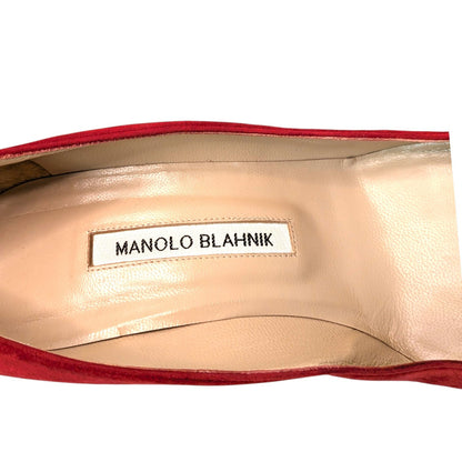 MANOLO BLANIK マノロ・ブラニク パンプス　レッド　37 1/2