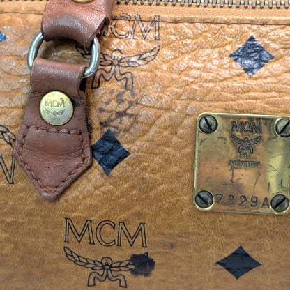 MCM ミニハンドバッグ　ミニボストンバッグ風　ブラウン