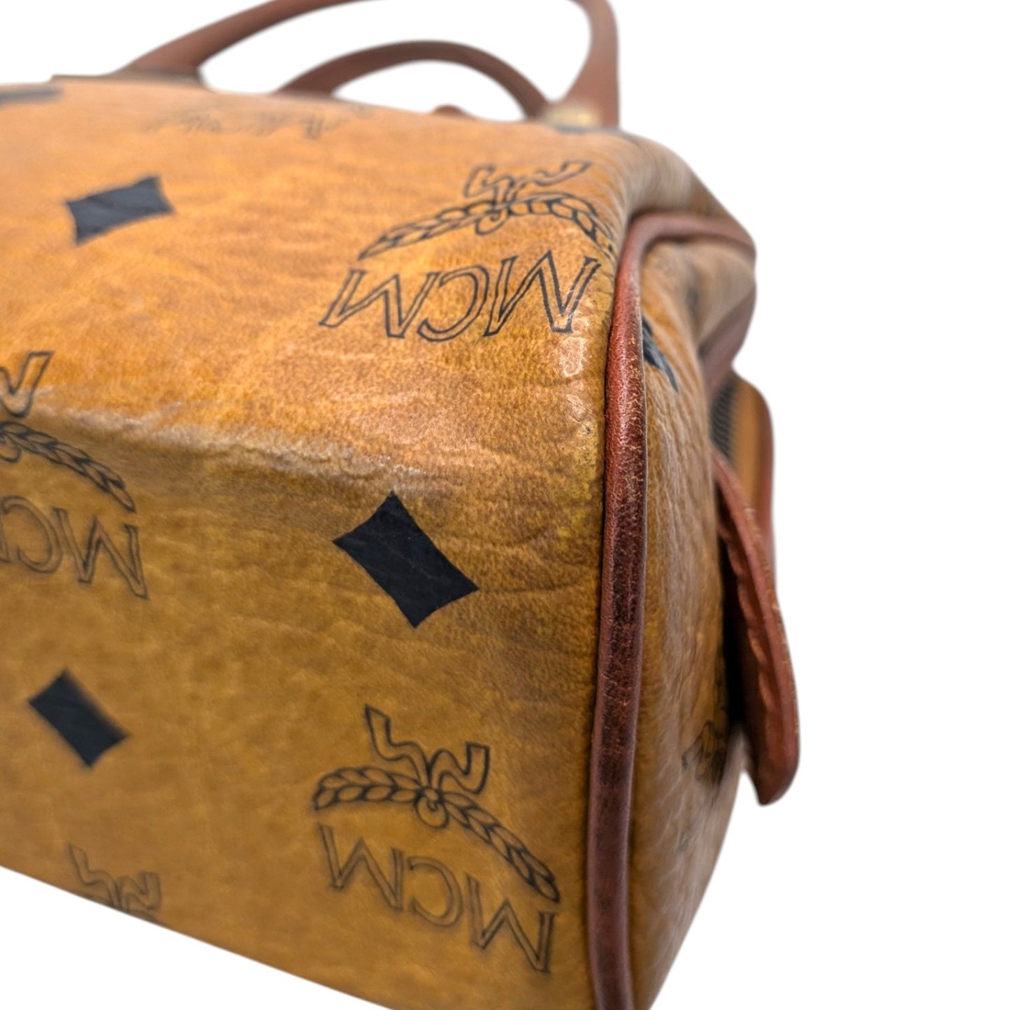 MCM ミニハンドバッグ　ミニボストンバッグ風　ブラウン