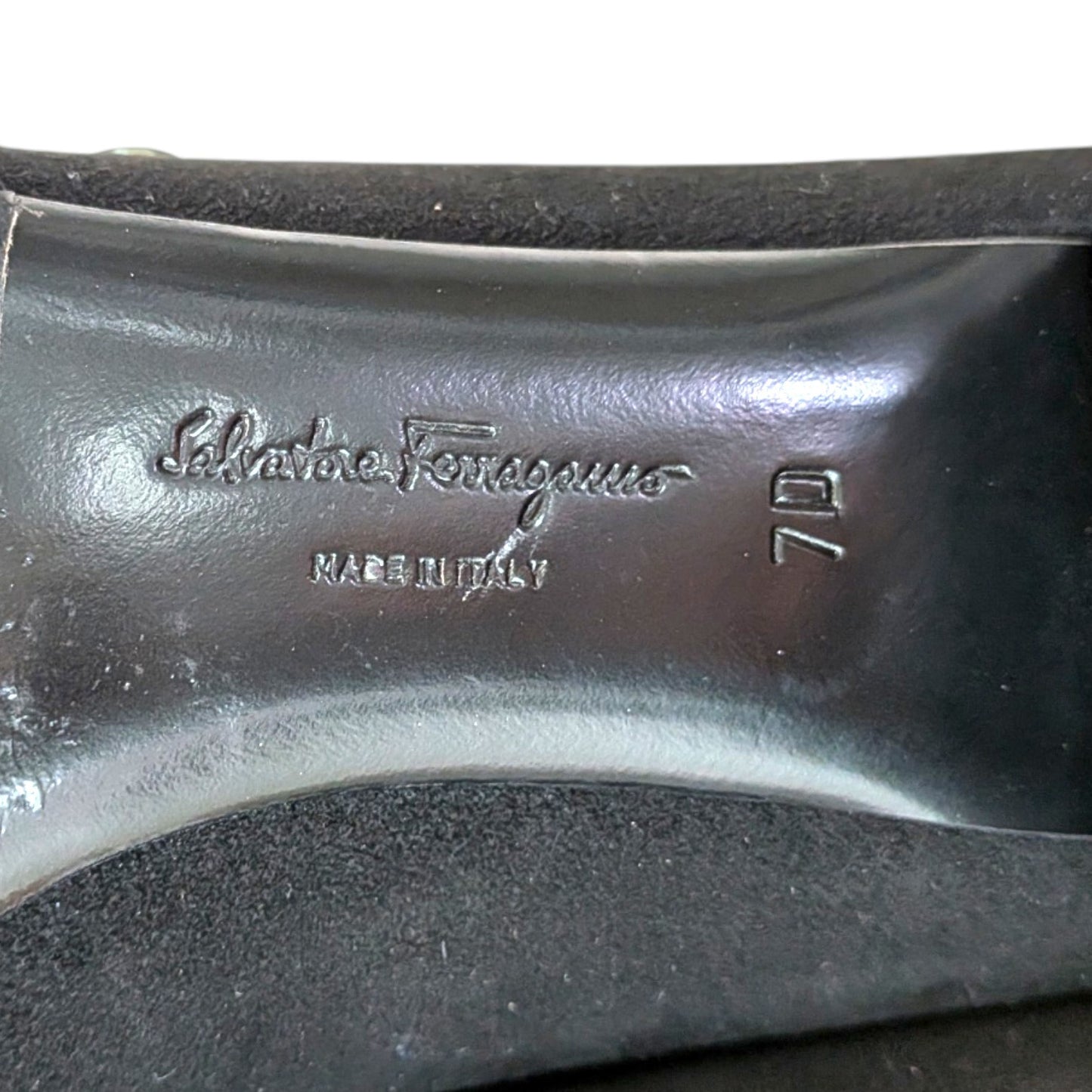 SalvatoreFerragamo　サルバトーレフェラガモ　パンプス　ブラック　7D