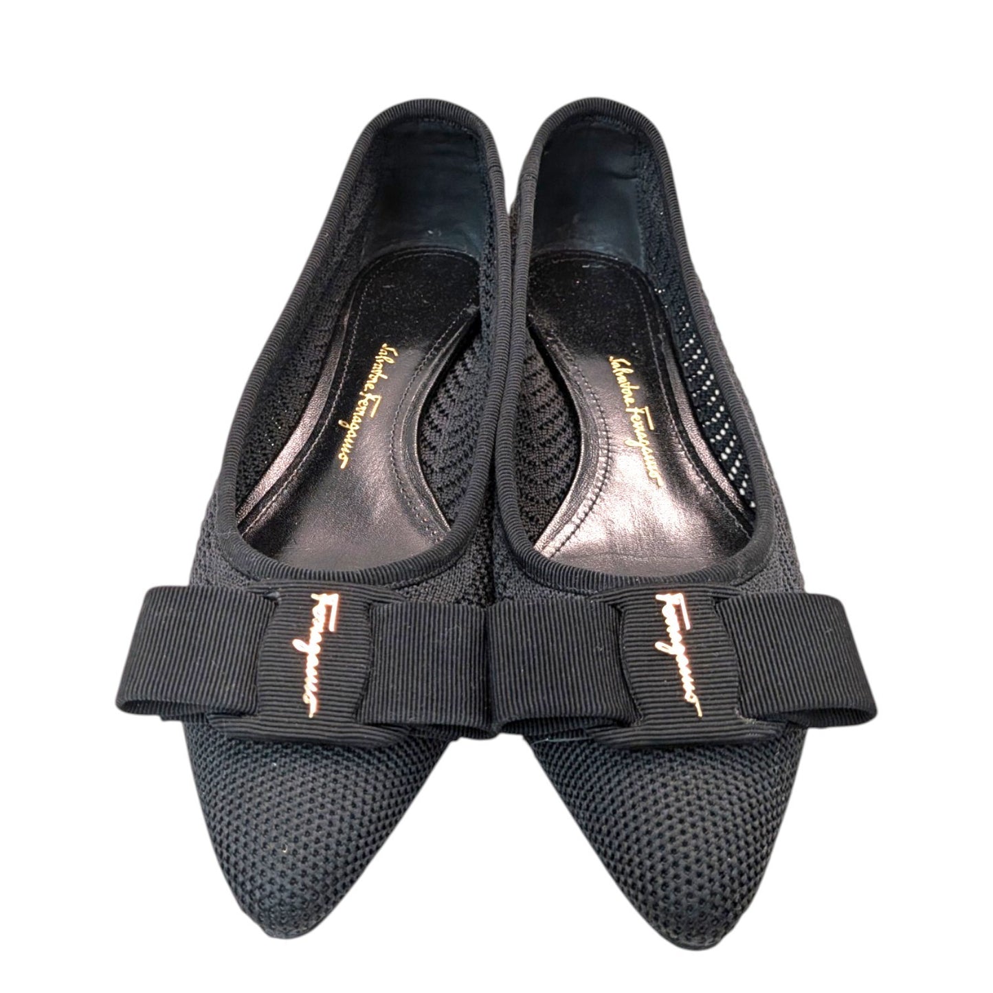 SalvatoreFerragamo　サルバトーレフェラガモ　ニットパンプス　ブラック　6