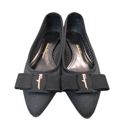 SalvatoreFerragamo　サルバトーレフェラガモ　ニットパンプス　ブラック　6