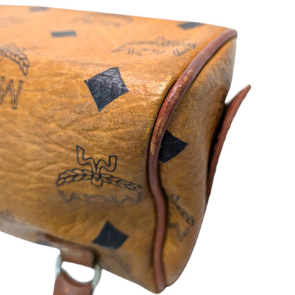 MCM ミニハンドバッグ　ミニボストンバッグ風　ブラウン