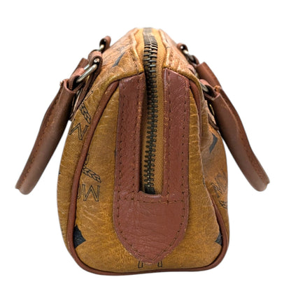 MCM ミニハンドバッグ　ミニボストンバッグ風　ブラウン