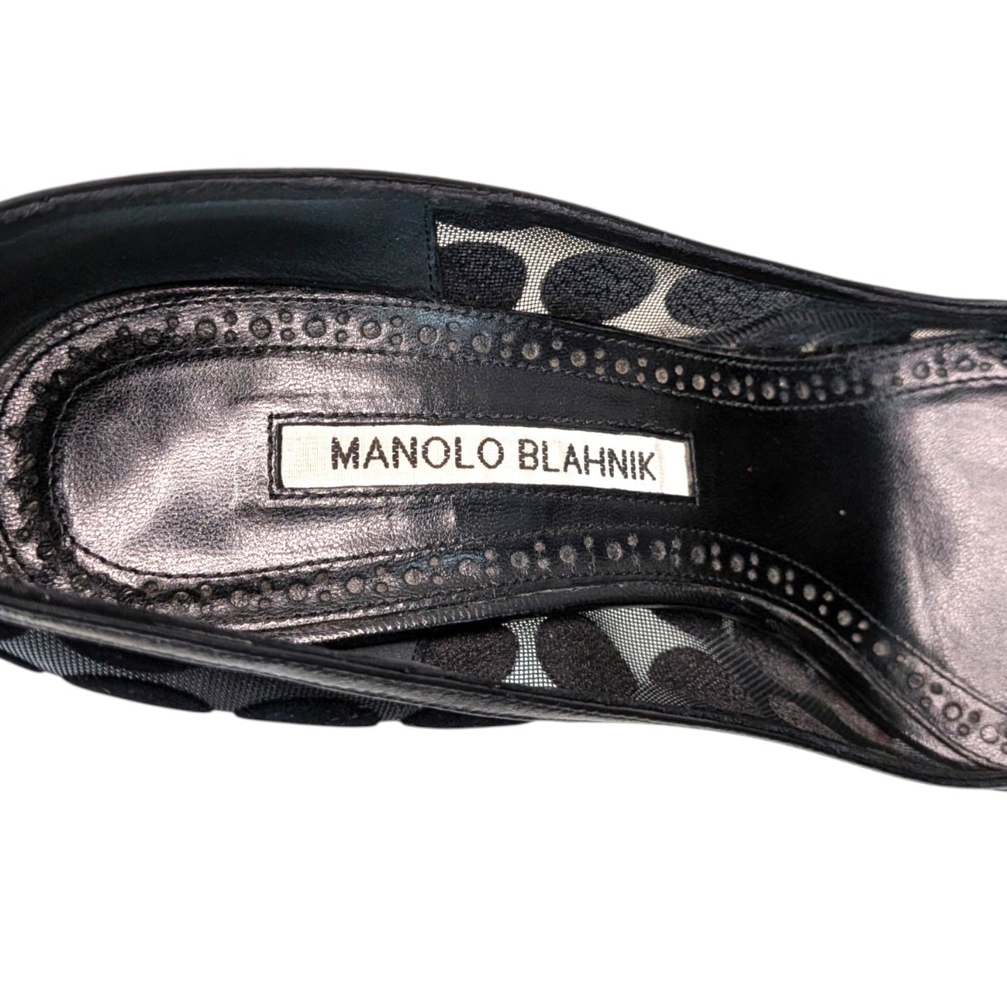 MANOLO BLANIK マノロ・ブラニク　パンプス　ブラック　36 1/2