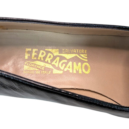 SalvatoreFerragamo　サルバトーレフェラガモ　ローファー　ガンチーニ　ブラック　6  1/2 レディース