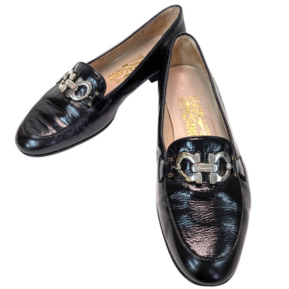 SalvatoreFerragamo　サルバトーレフェラガモ　ローファー　ガンチーニ　ブラック　6  1/2 レディース