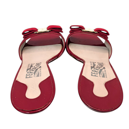 SalvatoreFerragamo　サルバトーレフェラガモ　サンダル　レッド 5